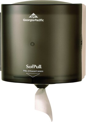 SofPull® Centerpull High Capacity Paper Towel Dispenser by GP PRO, Translucent Smoke, 10.875”Wx10.37