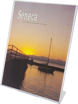 Slanted Sign Holder, Vertical, 3 1/2 x 5