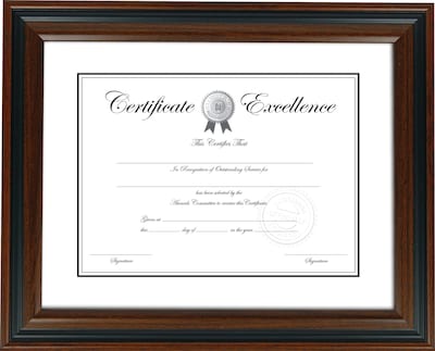 Quill Brand® Plastic Certificate Frame (53129/20190)