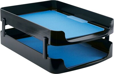 Diversity Products Solutions Front-Loading Letter Tray, Black
