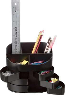 Diversity Products Solutions 11-Compartment Supply Organizer, Black