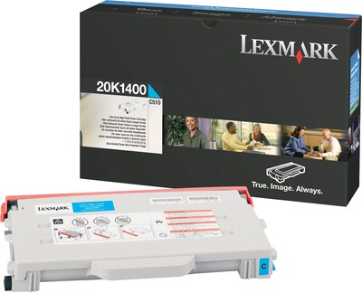 Lexmark 20K1400 Cyan Toner Cartridge, High Yield