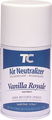 Technical Concepts Aerosol Refill, Microburst® 3000 Vanilla Royale Scent, 6 Oz., 12/Ct