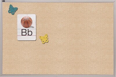 Quartet® Vinyl Bulletin Board, 48 x 48, Antique White