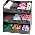 Vertiflex Vertical Condiment Plastic Organizer, Black  (VFC-1515)