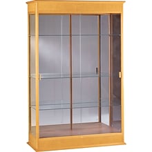 Waddell Varsity Series Display Case, Carmel Oak, 77H x 48W x 18D