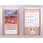 Ghent 2-Door Enclosed Bulletin Board with Concealed Lighting, 36" x 48" (CPA23648K)