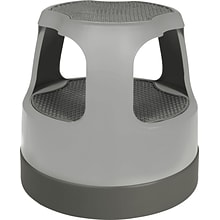 Cramer Scooter Stool Round, Step & Lock Wheels, Gray (CRA50011PK82)