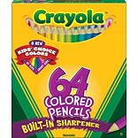 Crayola® Short Colored Pencil Set, 64/Box