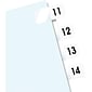 Redi-Tag® Self-Stick Index Tabs, 11-20, White, 7/16" x 1", 104 Tabs per Pack (31002)