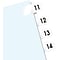 Redi-Tag® Self-Stick Index Tabs, 11-20, White, 7/16 x 1, 104 Tabs per Pack (31002)