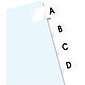 BTE A-Z Hanging Folder Tabs, 7/16" x 1", White, 104/Pack (31005)