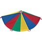 Champions Nylon Parachute with 20 Handles, Multicolored, 24" Diameter