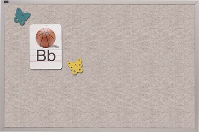 Quartet® Vinyl Bulletin Board, 48x96, Gray