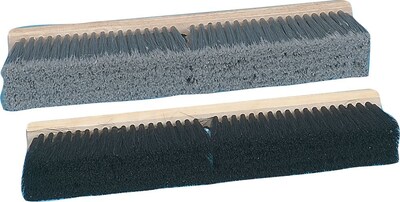 Boardwalk Stiff Polypropylene Push Broom, Gray Bristles, Wood, 18