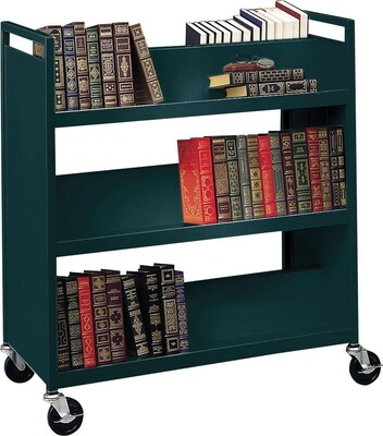 Bretford® Mobile Media Cart, 6 slanted shelves, Black