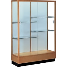 Waddell Heritage Series Display Case, Honey Maple, 70H x 48W x 18D