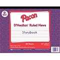 Pacon Storybook Paper for DNealian Programs 8-1/2 x 11, 1/2 Long Way Ruled, White, 500 Sheets/Pa