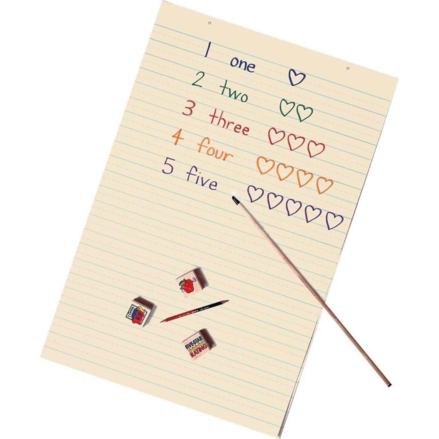 Pacon Manila Tag Chart Paper, 24 x 36, 1 1/2 Ruling, 100 Sheets/Pk
