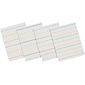 Pacon® Zaner-Bloser™ 10-1/2" x 8", 1/2" Ruled Broken Midline Newsprint, White, 500 Sheets/Pk