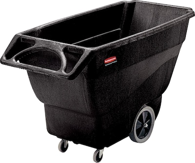 Rubbermaid® Commercial Structural Foam Tilt Truck, 152 Gallon/600 lb Capacity, Black (FG101100BLA)