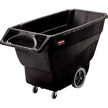 Rubbermaid® Commercial Structural Foam Tilt Truck, 152 Gallon/600 lb Capacity, Black (FG101100BLA)