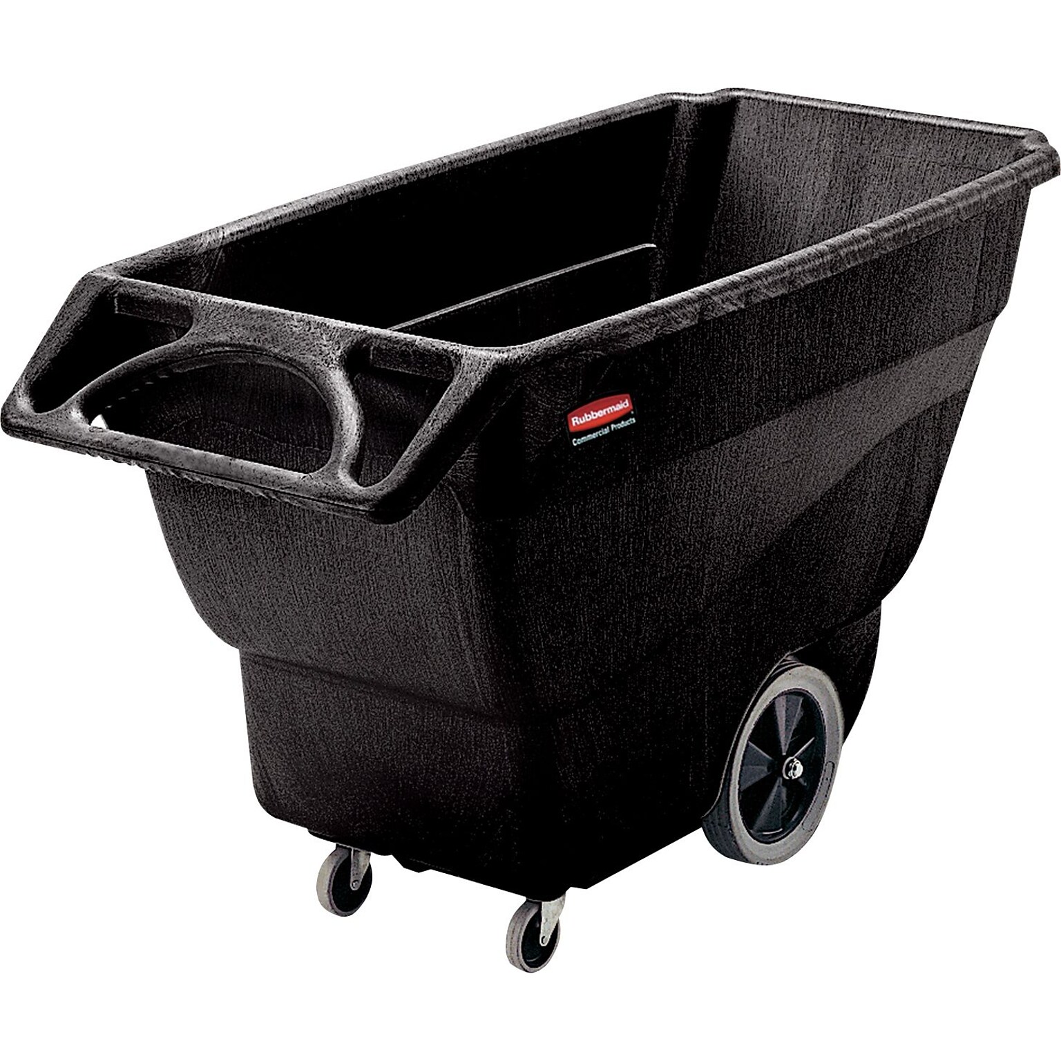 Rubbermaid® Commercial Structural Foam Tilt Truck, 152 Gallon/600 lb Capacity, Black (FG101100BLA)