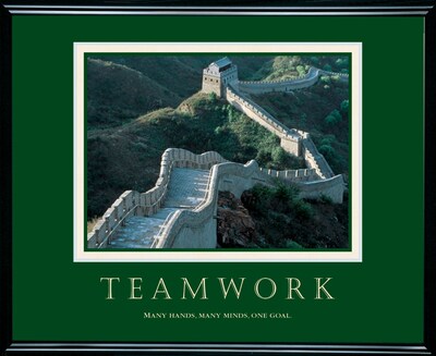 Teamwork - Great Wall Framed Motivational Print