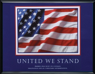 United We Stand Framed Motivational Print