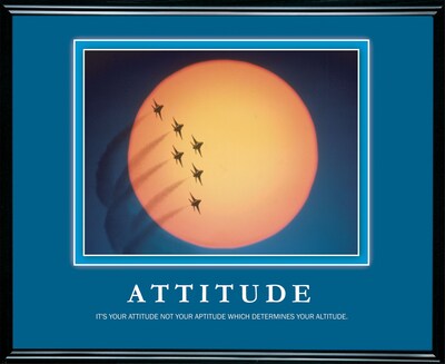 Attitude Framed Motivational Print