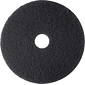 3M Low-Speed Floor Pad, High Productivity Stripping Pad 7300, Black, 15", 5/Ct