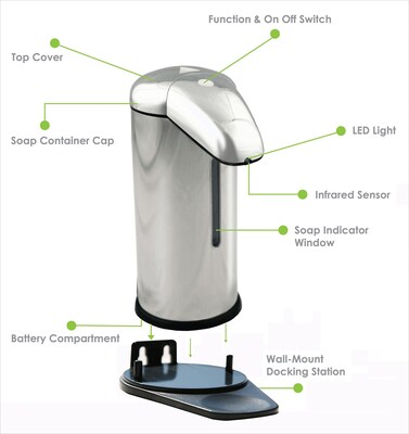 iTouchless Stainless Steel Automatic Sensor Hand Soap Dispenser