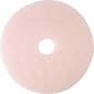 3M 19" Burnish Floor Pad, Pink, 5/Carton (360019)