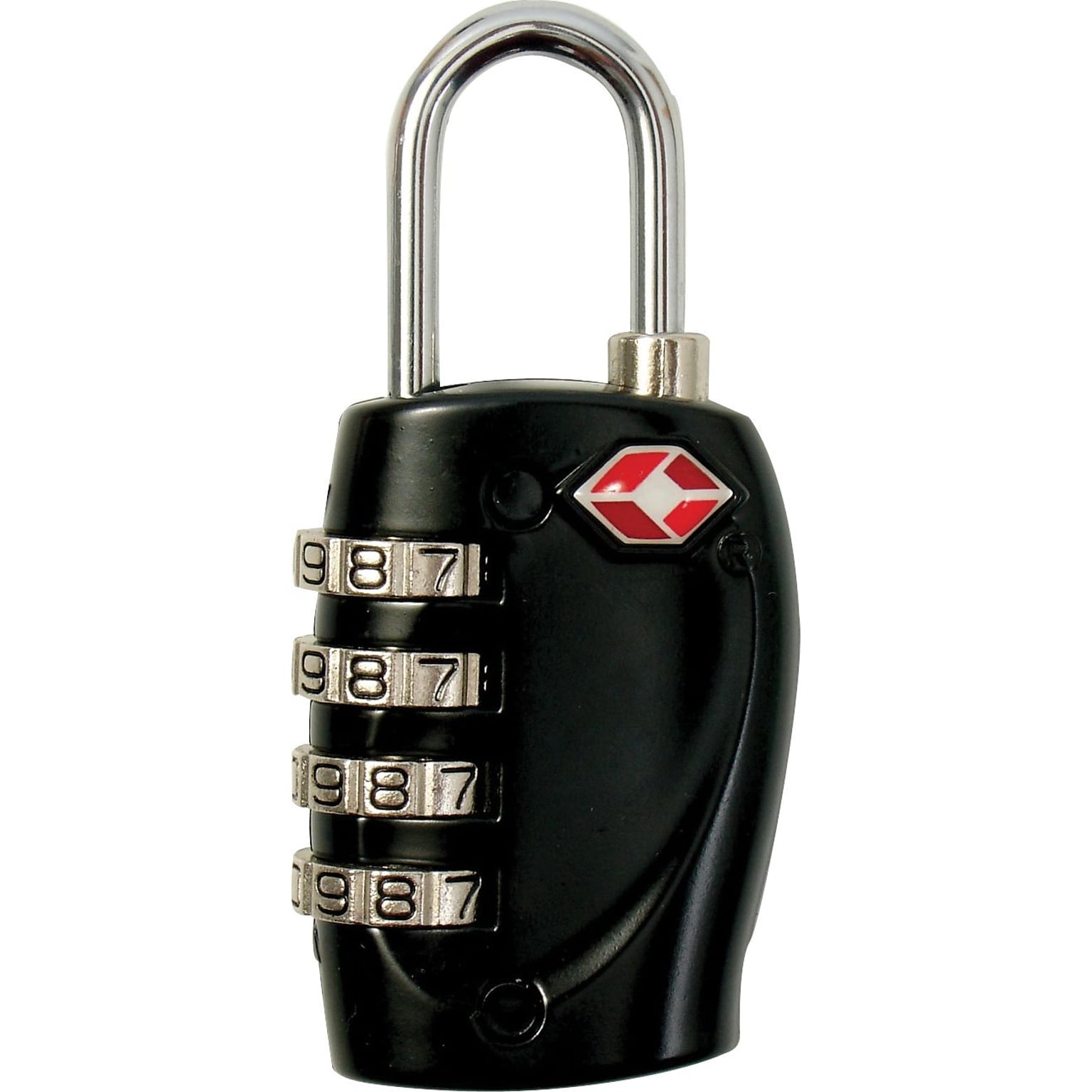 Baumgartens 4-Dial TSA Travel Lock, Black (62974)