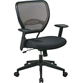 Office Star SPACE® Air Grid Deluxe Mid-Back Mesh Managers Chairs, Black Mesh