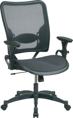 Office Star SPACE® Professional Ergonomic Air Grid™ Chair, Black, Seat: 21 3/4W x 20 1/2D, Back: 21 3/4W x 24H
