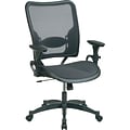 Office Star SPACE® Professional Ergonomic Air Grid™ Chair, Black, Seat: 21 3/4W x 20 1/2D, Back: 21 3/4W x 24H