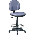 Office Star Fabric Armless Drafting Chair, Gray