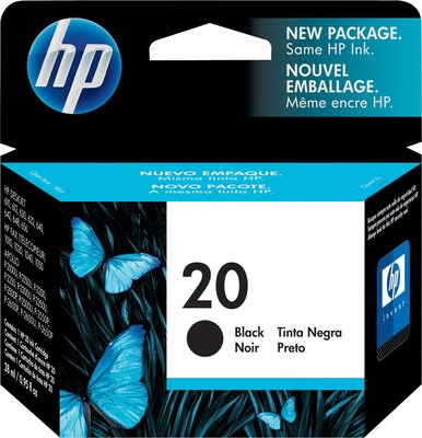 HP 20 Black Ink Cartridge (C6614DN)
