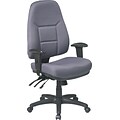 Office Star Super-Ergonomic High-Back Fabric Task Chair, Gray