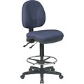 Office Star Deluxe Ergonomic Drafting Chair, Navy