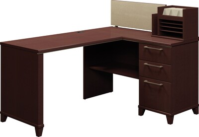 Bush Business Furniture Enterprise 60W x 47D Corner Desk, Mocha Cherry,  (2999MC-03K)