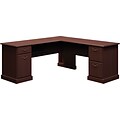 Bush Business Furniture Syndicate 72W x 72D L-Desk, Mocha Cherry