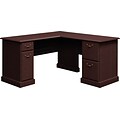 Bush Business Furniture Syndicate 60W x 60D L-Desk, Mocha Cherry