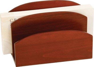 C.R. Gibson® Desk Accessories, Mahagony Birch Letter Holder