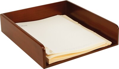C.R. Gibson® Desk Accessories; Mahagony Birch Letter Tray