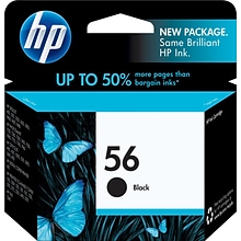 HP 56 Black Standard Yield Ink Cartridge (C6656AN#140)