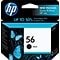 HP 56 Black Standard Yield Ink Cartridge (C6656AN#140)