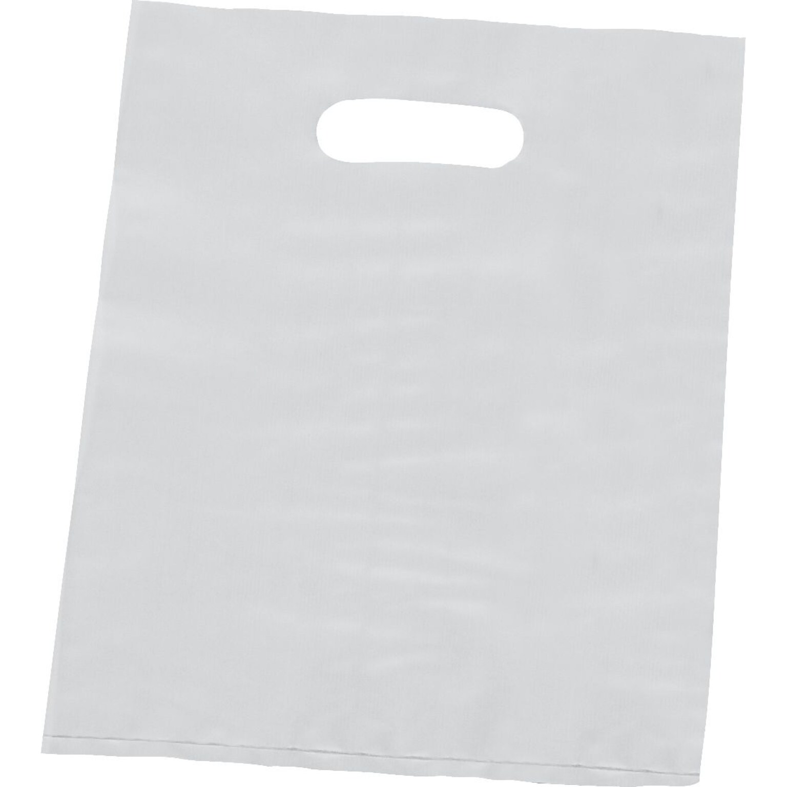 9 x 12 Plastic Shopping Bags, Frosted, 500/Carton (53-0912-FHDC)