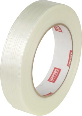 Staples® 4 mil. Filament Tape, 0.9 x 60 yards, 3 Core, 12/Pack (52946)